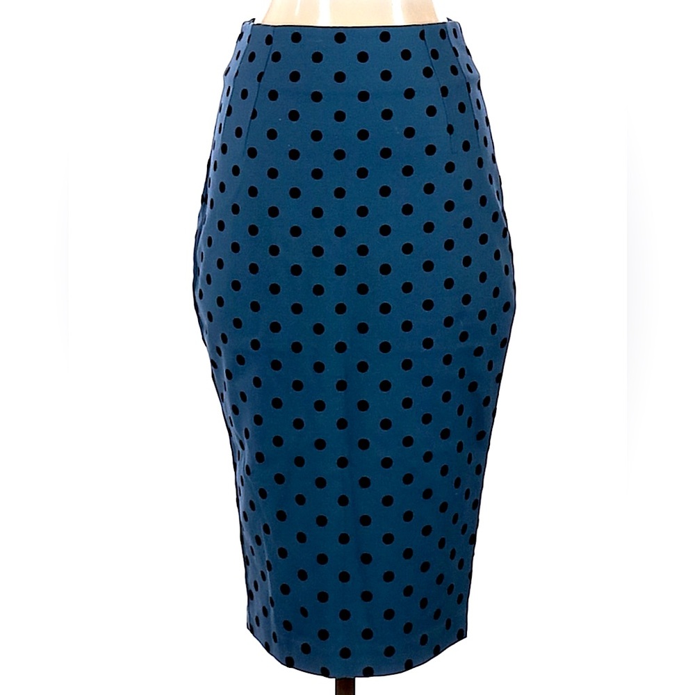 NWOT PolkaDot Pinup Teal Pencil Skirt